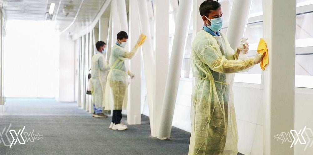 Saudi Arabias Airports and planes disinfection and sterilization