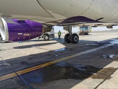 Damage to a plane in Abha