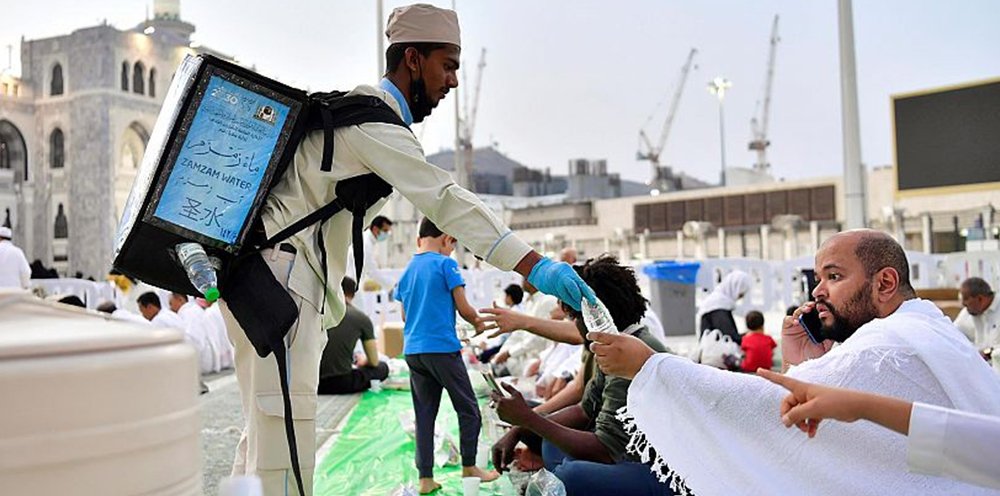 Half a Million liters of ZamZam water were distributed