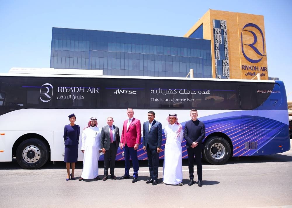 Riyadh Aviation supports sustainability by launching its first electric buses